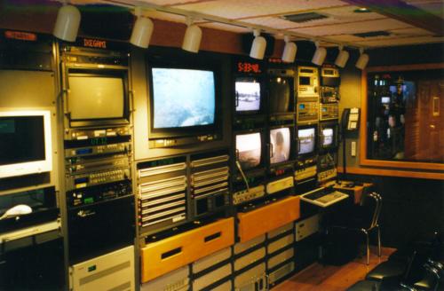 [DTV express truck studio racks.]