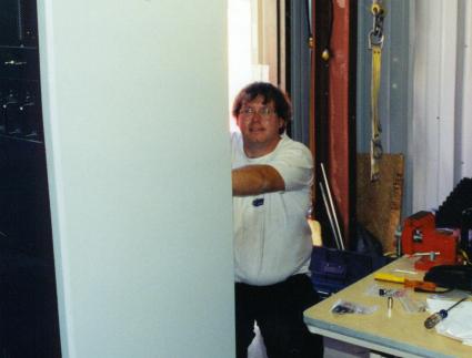 [Reassembling the transmitter on site]