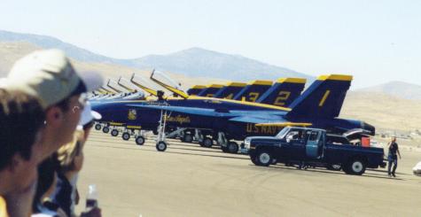 [Blue Angels on the ground]