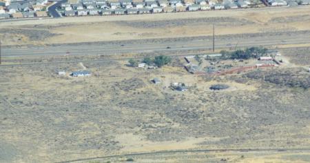 [View of my land from atop Mount
Peavine.]