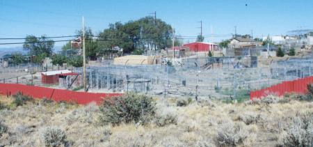 [A view of the zoo from the new property]