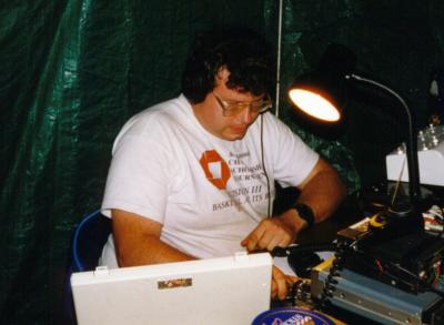 [NS9E operating in a VHF contest.]