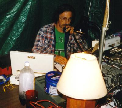 [KB2PVZ operating in a VHF contest.]